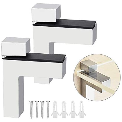 BUZIFU Soporte para Estanterías de Cristal Cover