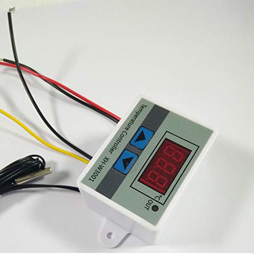 AC 220V Digitale LED Temperatuurregelaar XH-W3001 Mini Thermostaat -50 tot 110 graden Verwarming/Koeling Temperatuurregelaar Schakelaar met Waterdichte Sensorsonde