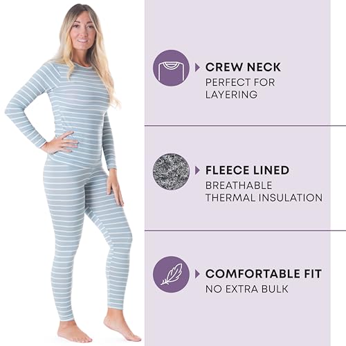 Image of Rocky Thermal Underwear For Women (Thermal Long Johns Set) Shirt & Pants, Base Layer w /Leggings /Bottoms Ski /Extreme Cold