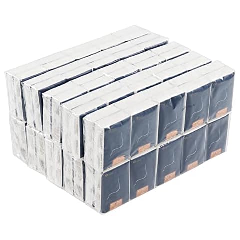 Uumitty 100 Packs Travel Size Pocket Packs Tissues, 4-Ply Soft Mini Facial Tissues Cover