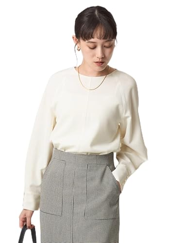 [ユナイテッドアローズ グリーンレーベル リラクシング] ソフトジョーゼット プルオーバー -マシンウォッシャブル・ストレッチ- 35111000001 0300 OFF WHITE(03) FREEのサムネイル