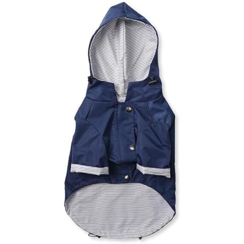 Gulunmun Regenjacken Für Hunde Winter-Warmer Welpen-Regenmantel Mit Kapuze Hunde-Kleidungs-Jacke Warmer Fleece-Welpen-Regen-Kleidungs-Haustier-Mantel Hoodie-Blue_L Cover