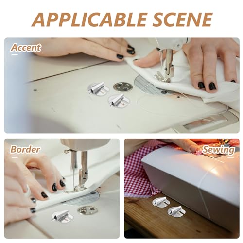 Alipis set 4 pies prensatelas para máquina de coser miniatura 3