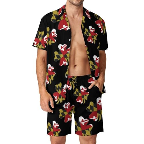 Camisa de Maryland y pantalones cortos Clovers para evitar conjuntos desparejados