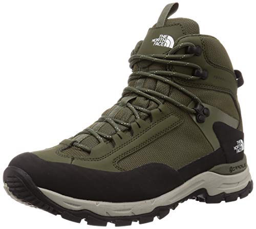 [THE NORTH FACE(ザ・ノース・フェイス)] トレッキングシューズ Creston Mid FUTURELIGHT メンズ ニュートープグリーン×TNFホワイト US 7(25 cm)