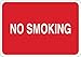 No Smoking Sign,No Smoking,Vnl,White/Red