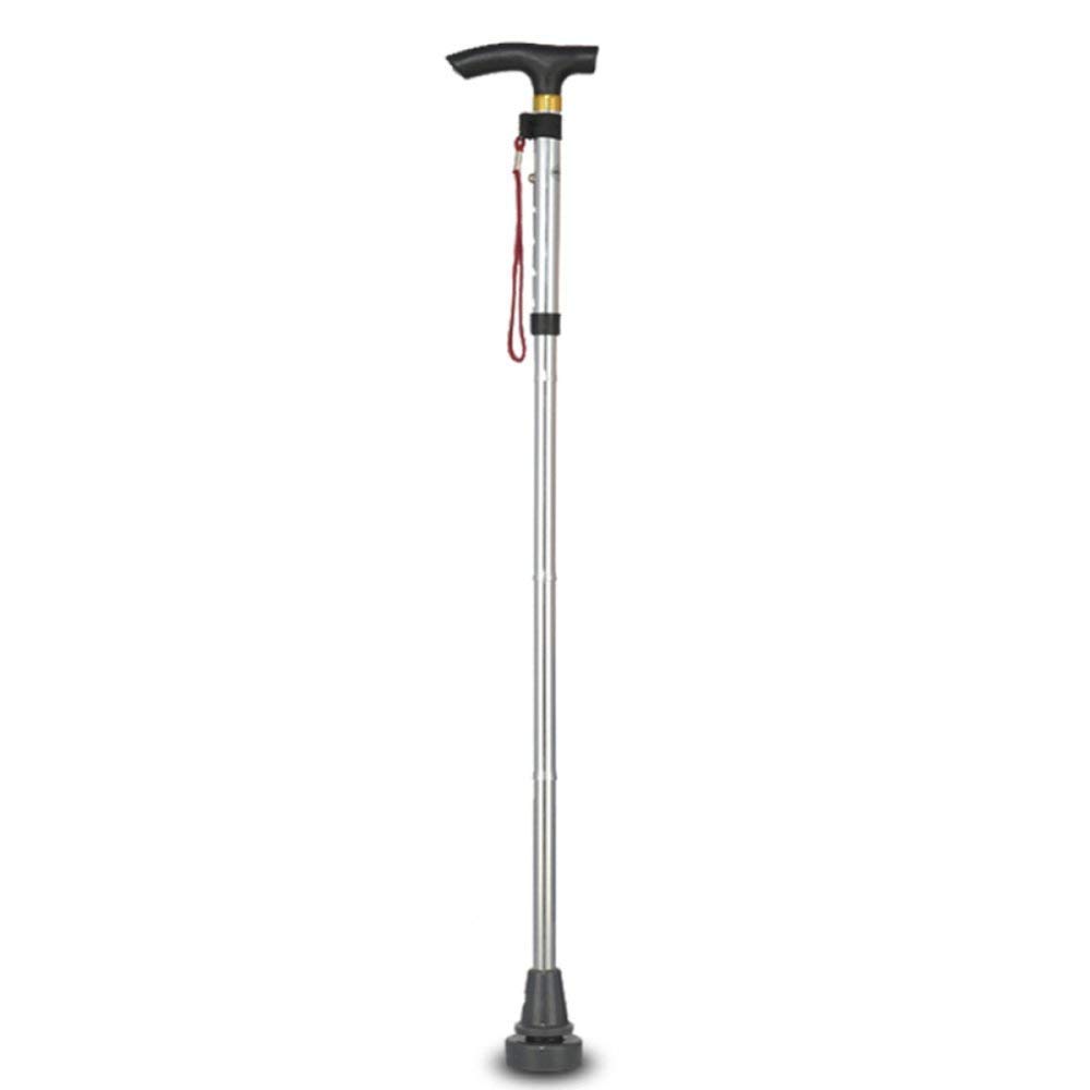 MObyat Andador para Ancianos,Bastón Plegable de aleación de Aluminio para Personas Mayores, Altura Ajustable, bastón para discapacitados, bastón Ciego, Negro, Azul, práctico