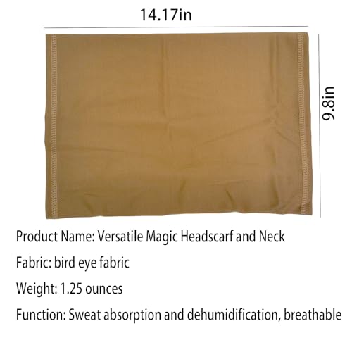 Coyote Brown Neck Gaiter, tan face mask bandanas men cooling summer, half face covering women2