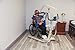 AireMed Electric Patient Lift – Foldable Patient Lift Aid with Low Base – for Home Use or Healthcare Facilities - 450lb Weight Capacity - Easy Assembly - Safe Transfer Aid & Large Mesh Sling