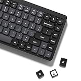 138キー キーキャップ Womier ロープロファイル PBT キーキャップ フルセット 60% 65% 75% 100% Cherry Gateron MX スイッチキーボード用 (グレー、パープル)