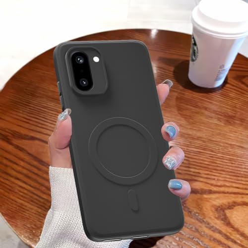 Image of Pikkme Back Cover for OnePlus 15R 5G Soft Matte Silicone Mag-Safe Design (Mag-Safe Not Support) Camera Protection | Slim Fit Bumper Cover (Black)