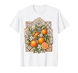 Valencia Naranjas Azulejos Andaluces Mediterráneo Costa Camiseta