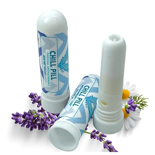 2pk CHILL PILL Aromatherapy Inhaler with Lavender & Chamomile for Mental Wellness and Self Care | Anxiety | Stress |Tension | Undiluted Essential Oils | Stocking Stuffer Gift Idea