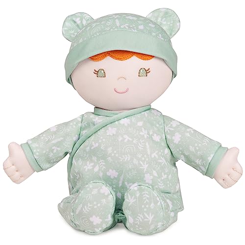 GUND Baby Sustainable Baby Doll, Plush Doll Made from Recycled Materials, for Newborns and Toddlers, Green, 12”