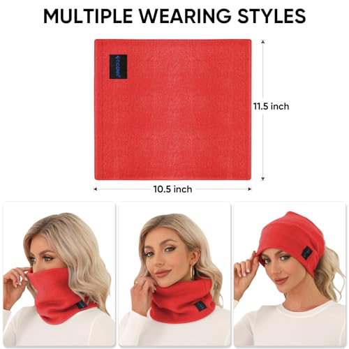 Image of TICONN Neck Gaiter Face Cover Scarf, Neck Warmer Breathable Sun & Wind-proof for Skiing Fishing Hiking Cycling