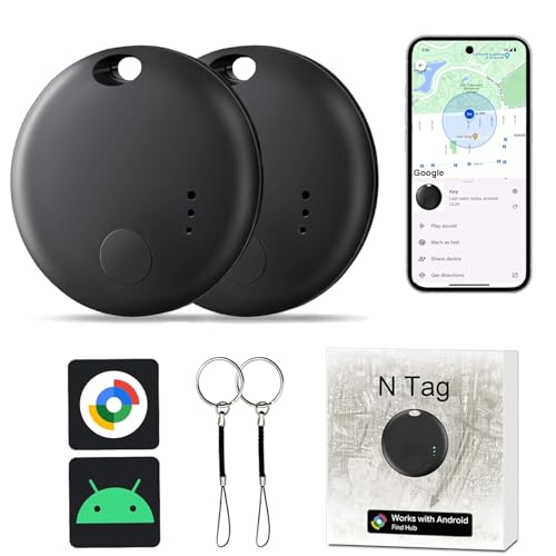 Bluetooth Tracker for Android-2pack,Air Tracker Tags for Android,Luggage Tracker Tags Works with Google