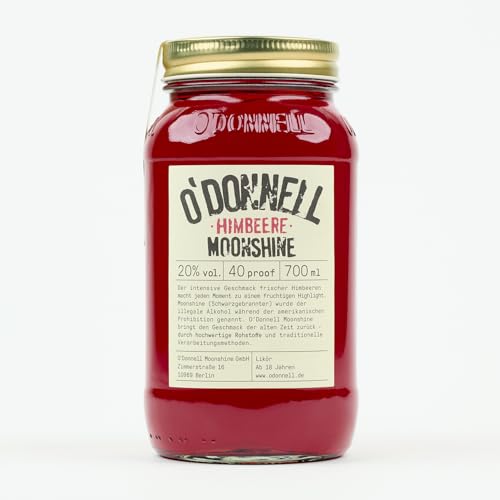 Himbeer Moonshine-Likör 700 ml Limited Edition 20% vol. ODonnell Moonshine