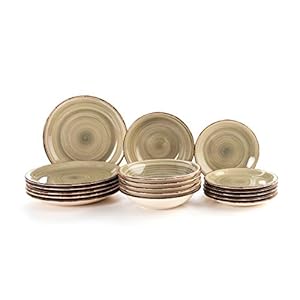 Quid Vita Keramisch Servies, 18 Stuk, voor 6 Personen, Beige