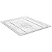 Cambro 10CWCH135 Clear Camwear Food Pan Cover With Handle, Full Size - Case of 6