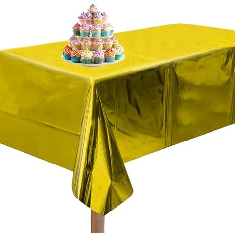 Trimming Shop Gold Foil Tablecloth 4 Pack Cover