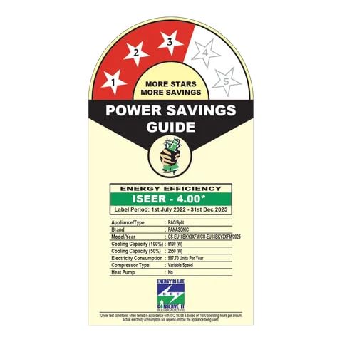 Image of Panasonic EU 7 in 1 Convertible 1.5 Ton 3 Star Inverter Split Smart AC with Voice Assistant (Copper Condenser, CS /CU-EU18BKY3XFM)