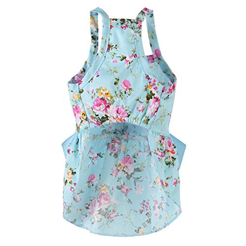 AzsfUfsa53 Pet Dog Dress-Summer Spring Floral Dress, Puppy Doggie Party Birthday Apparel, Daily