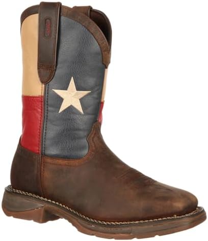 Durango Men's DB021 Western Boot, dark brown/texas flag, 9 M US | Image 1