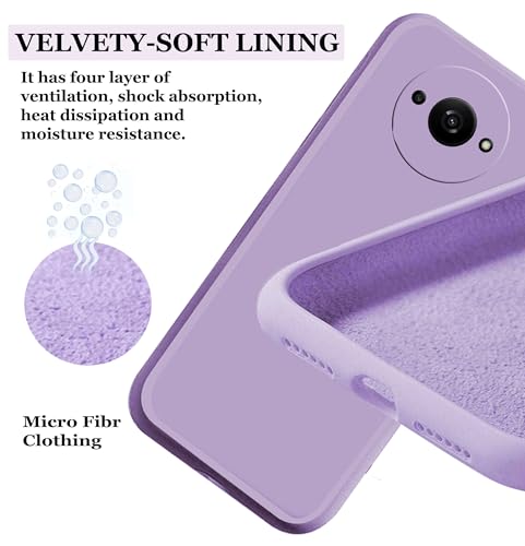 Image of A rtistque Back Cover Case for Mi Redmi A3 / A3X / Poco C61 with Camera Protection | Shockproof TPU | Stylish Protective Design | Slim Fit | Ultra Matte Redmi A3 / A3X / Poco C61 Back Cover - Purple