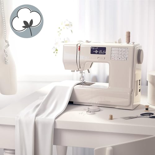 Stoff Meterware Baumwollstoff 0.5 M x 160 cm - Stoffe zum nähen aus reine baumwolle fabric futterstoff dekostoff für patchwork canvas und sewing nähstoff Oeko-Tex 3. Weiß