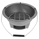 Gogogmee Estufa Portátil de Hierro Fundido para Parrilla Japonesa de Mesa para Barbacoa y Calefacción Resistente y Versátil para Exteriores para Cocinar la Parrilla