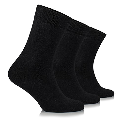 Junix Women’s Crew Casual Cotton Socks 3 Pack Business Dress for Shoe Size 6-9 & 9-12
