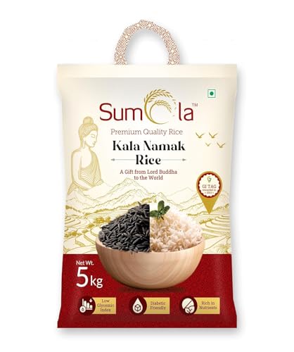 Image of SUMOLA Premium Kalanamak Rice 5 kg | Unpolished Rice | Buddha rice | Diabetic Friendly |Aromatic Rice| High in Iron & Protein | Rich In Nutrients & Fiber | Traditionally Milled