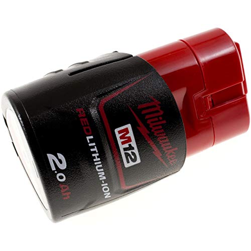 Milwaukee accu type M12 B2 rood origineel, 12 V, Li-Ion