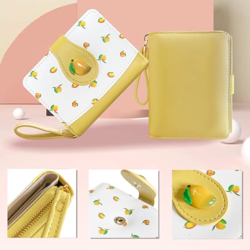 Image of Sunwel Fashion Girls Cutest Prints Wallet Card Slots Small Wallet with Zipper Coin Pouch Wallet for Women