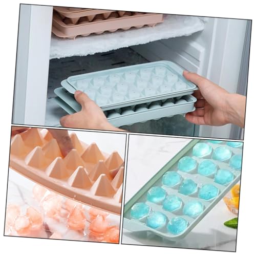 Lurrose moldes para cubos de hielo plástico 4 piezas miniatura 4
