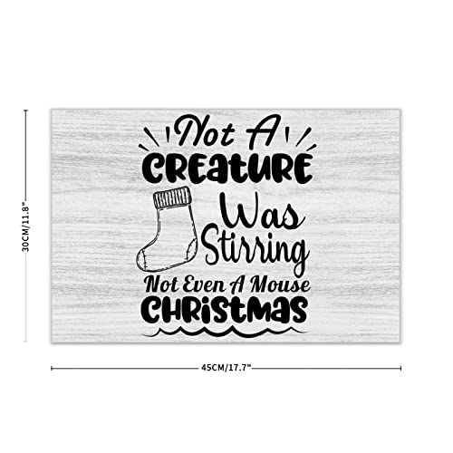Plaque murale de Noël en bois 45x30 cm avec citation de fête