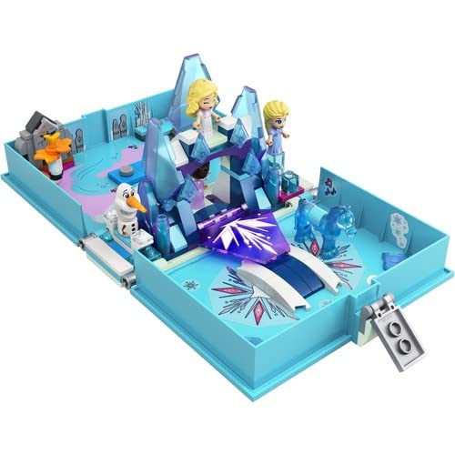 Disney Elsa e le Avventure Fiabesche del Nokk, Libro Apribile e Portatile, Mini Bamboline e Cavallo Giocattolo, Giochi Creativi per Bambini 43189 - Lego - Immagine 4