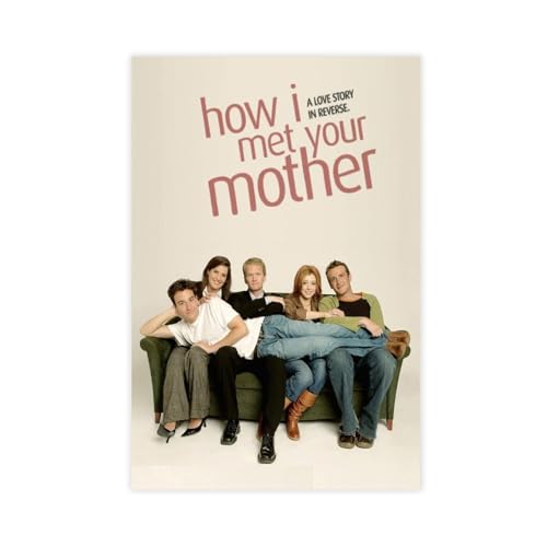 ZAQMKOL Poster de la série TV How I Met Your Mother (1) - Décoration de chambre à coucher, bureau, chambre - Cadeau - 30 x 45 cm