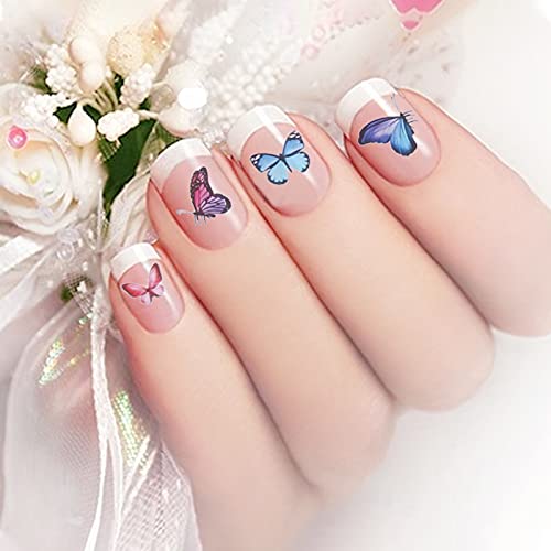 image for INNKER 84PCS Real Dried Pressed Flowers Leaves with Butterfly Transpar