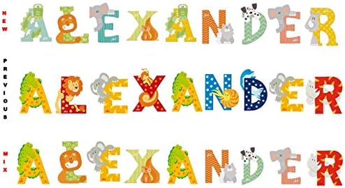 ANY NAME IN ANIMAL LETTERS // Any name available up to 7 letters or characters get YOUR NAME IN WOODEN LETTERS!