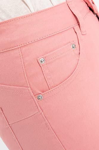 ThCreasa Womens Work Stretch Chino Capri Pants Straight Leg Casual Washed Pant Trousers with Pockets 5