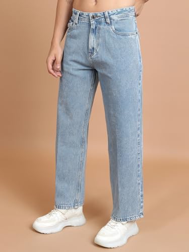Image of Highlander Men's Loose Fit Jeans | Wide Leg | Mid Rise | Cotton | Jeans for Man