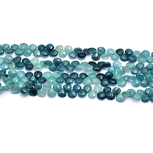 Grandidiérite briolette coeur naturelles 5mm-6mm pour façonner un cadeau d'anniversaire unique