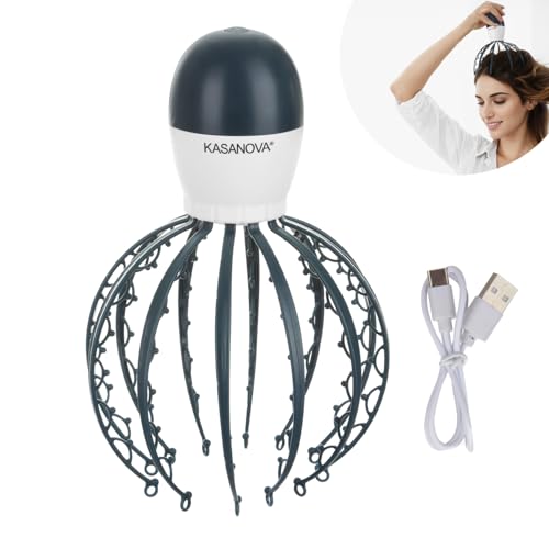 MASAJEADOR DE CABEZA DE ARAÑA RECARGABLE