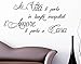 Italiano Wall Stickers Frase Citazione Adesivi Murali LA VITA TI PORTA IN LUOGHI INASPETTATI L'AMORE TI PORTA A CASA 100 x 48 CM