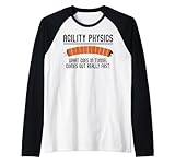 Saying Agility Physics What Goes In Tunnel Dog Training Gag Raglan Baseball Tee