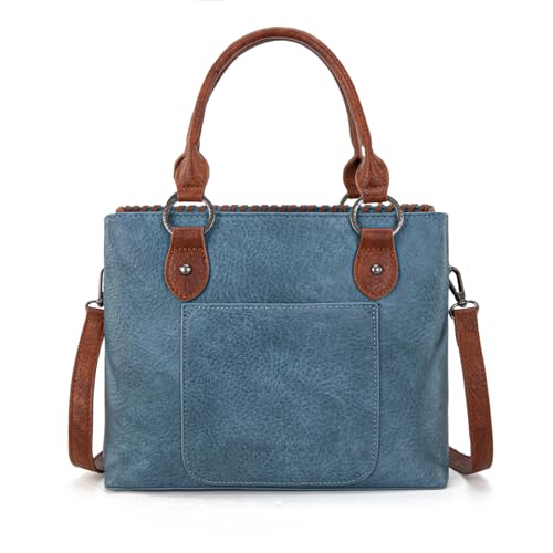 Image of Trinity Ranch Tote Bag for Women Western Purse Floral Tooled Concho Collection