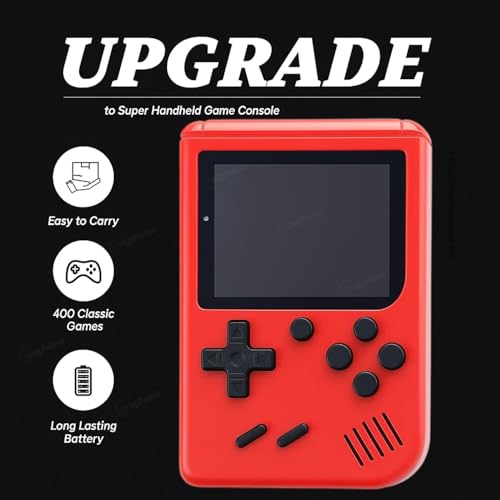 Image of GRAPHENE Retro Handheld Gaming Console 400 Classic Built-in Games Videogame 3.0-Inch Screen Rechargeable Battery Portable Video Game Player with TV Output (Pack of 1)