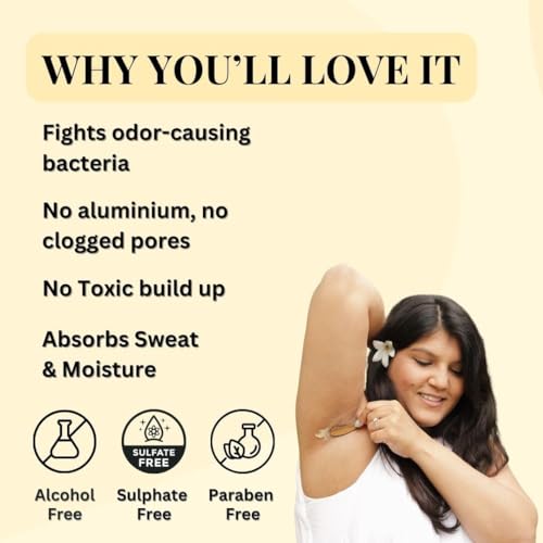 Image of Bare Necessities Garden of Eden Solid Deodorant | Odor & Sweat Control | Premium Floral Fragrance | No Aluminium, Alcohol, Paraben-free, Organic | Travel Mini Size Solid Deo for Women - 15g