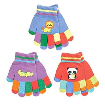 Guantes de invierno para niños de 5 a 13 años, mitones elásticos unisex con dedos completos